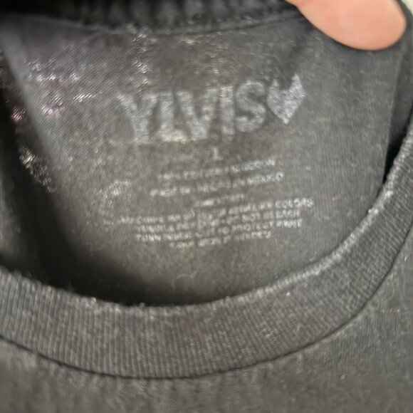 Ylvis "What Does The Fox Say" Graphic T-Shirt Black Cotton Size L Mens Short Sle - Picture 4 of 4